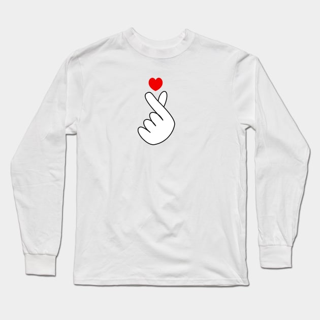 FINGER HEART Long Sleeve T-Shirt by eesomebysrishti